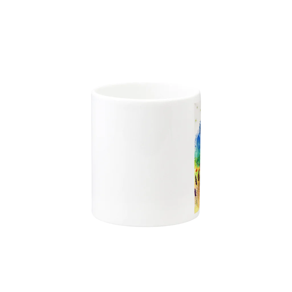 アトリエ　ＳＵＰＵのネコチャクラ Mug :other side of the handle