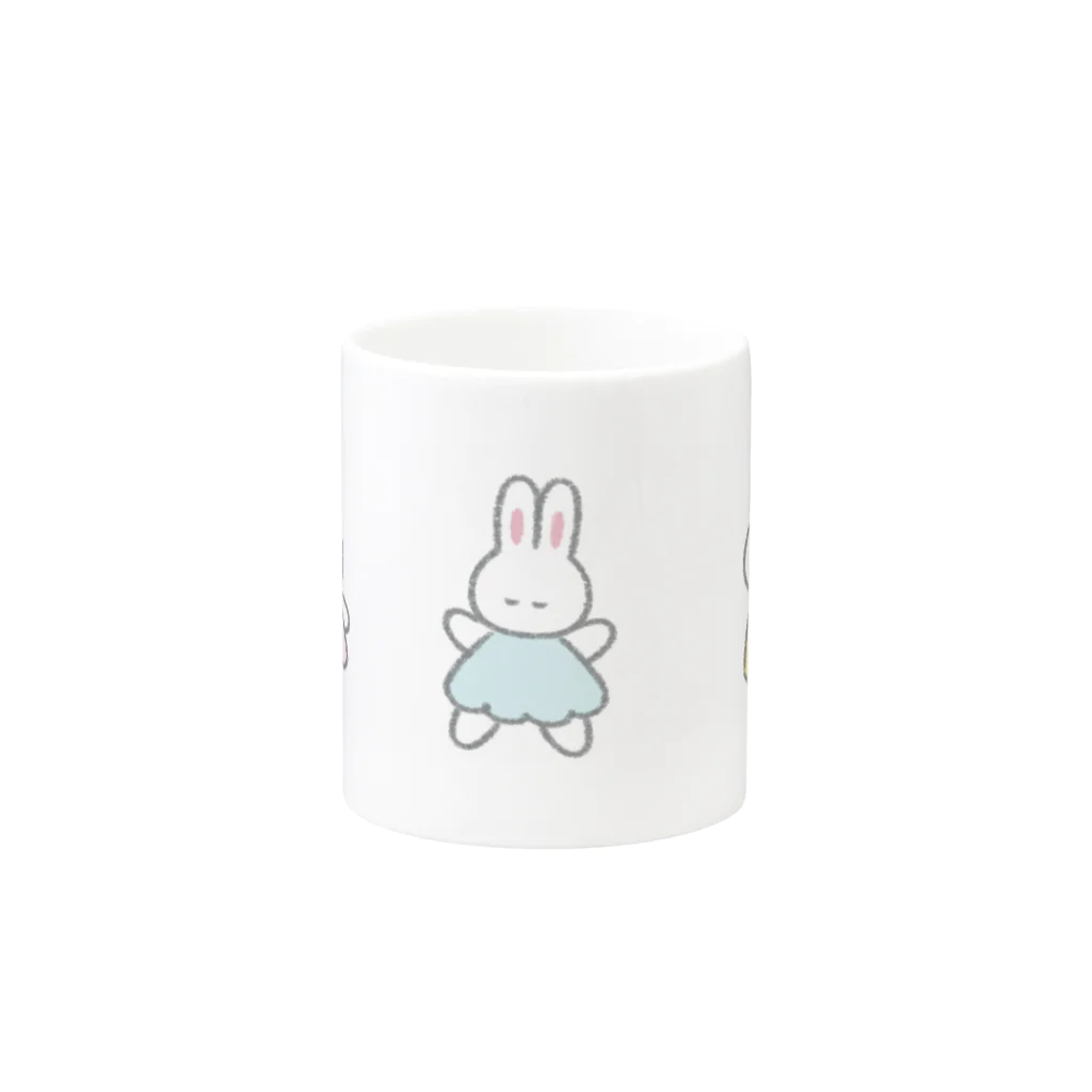 ふんわりうさちゃんのマグカップ Mug :other side of the handle