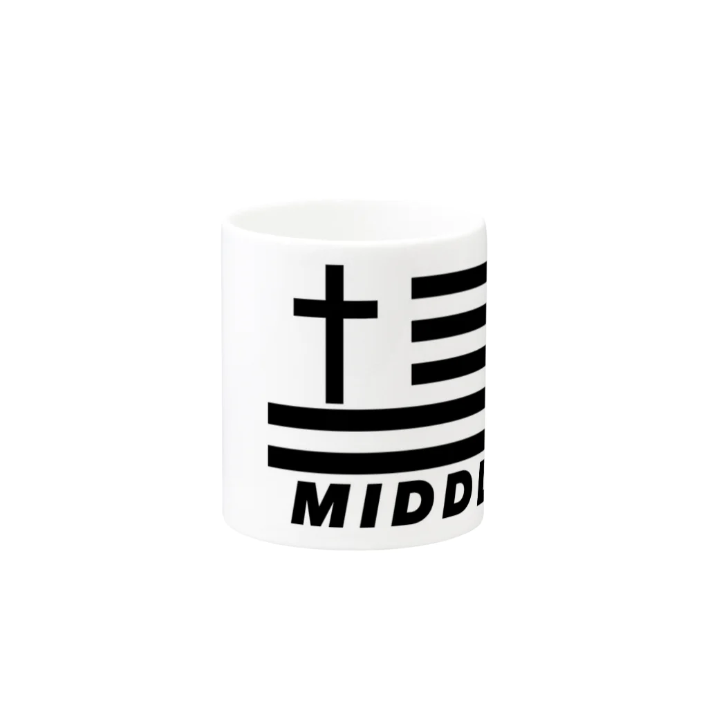 Middle-3のMiddle-3 Mug :other side of the handle