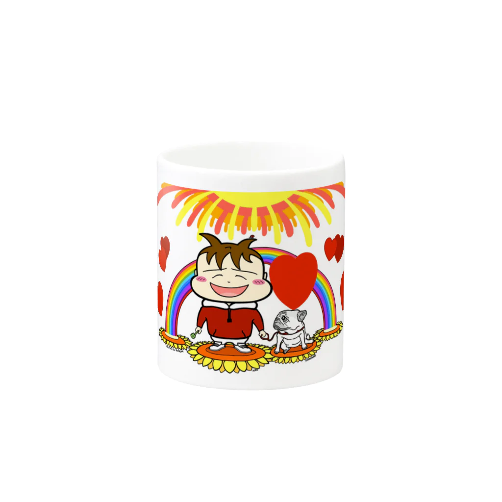 アイルの心のアトリエのLove & Happiness  Mug :other side of the handle