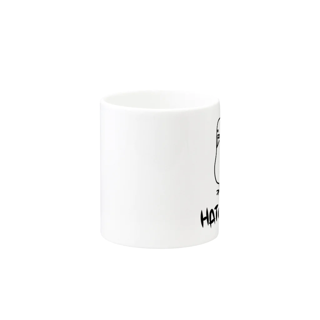みけにっけ商店のはとぽっぽ Mug :other side of the handle