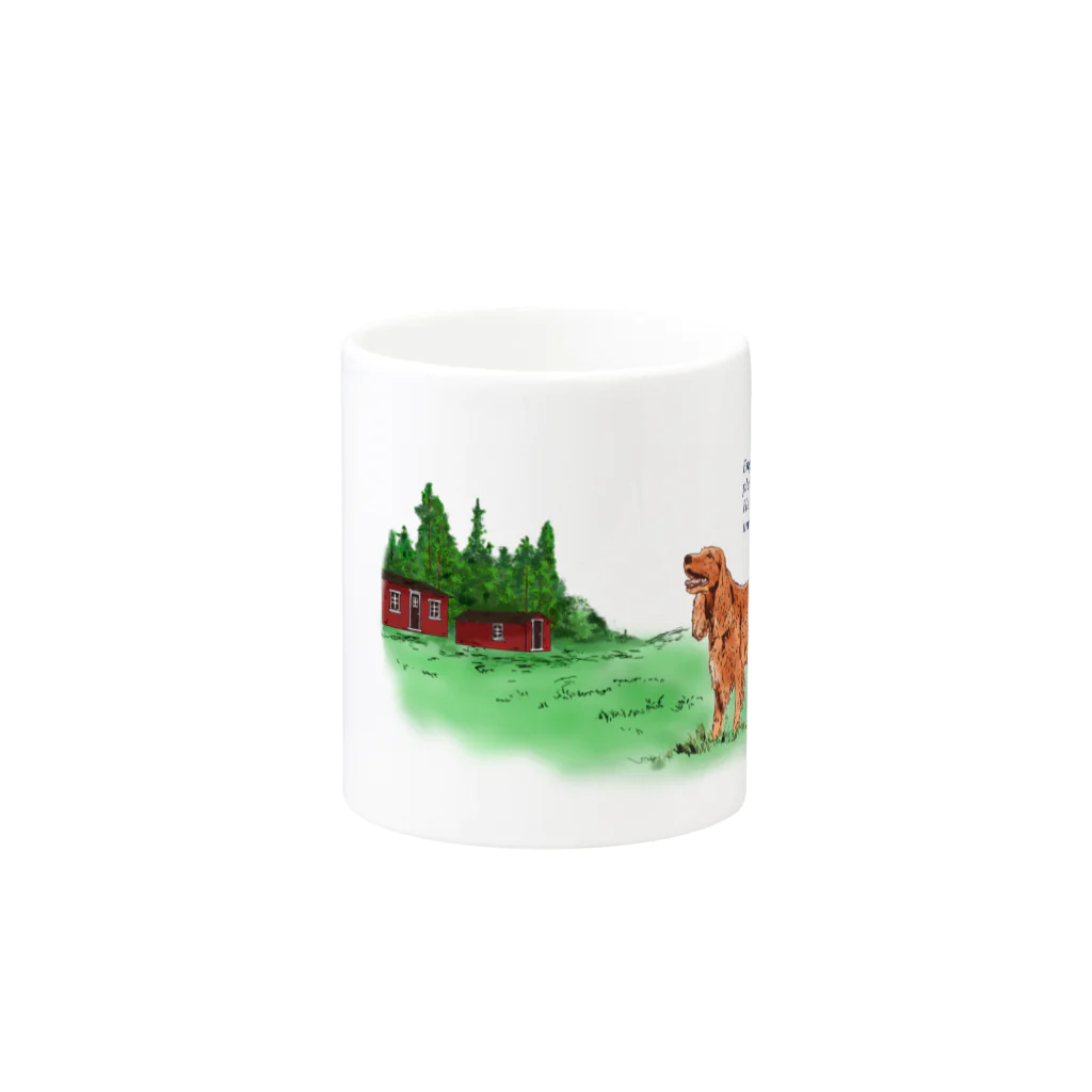 Saori  BTのEnglish cockerspaniel in the field Mug :other side of the handle