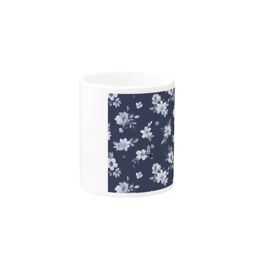 Hinahanaの月夜に咲く ― 静謐なフローラルノート Mug :other side of the handle
