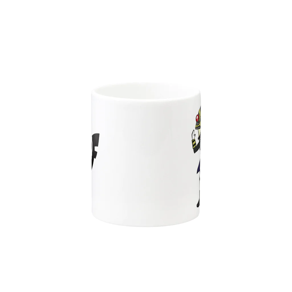 キャットＣのこうじょうけんがくのZaibatsu Style マグカップ（ロゴ有版） Mug :other side of the handle