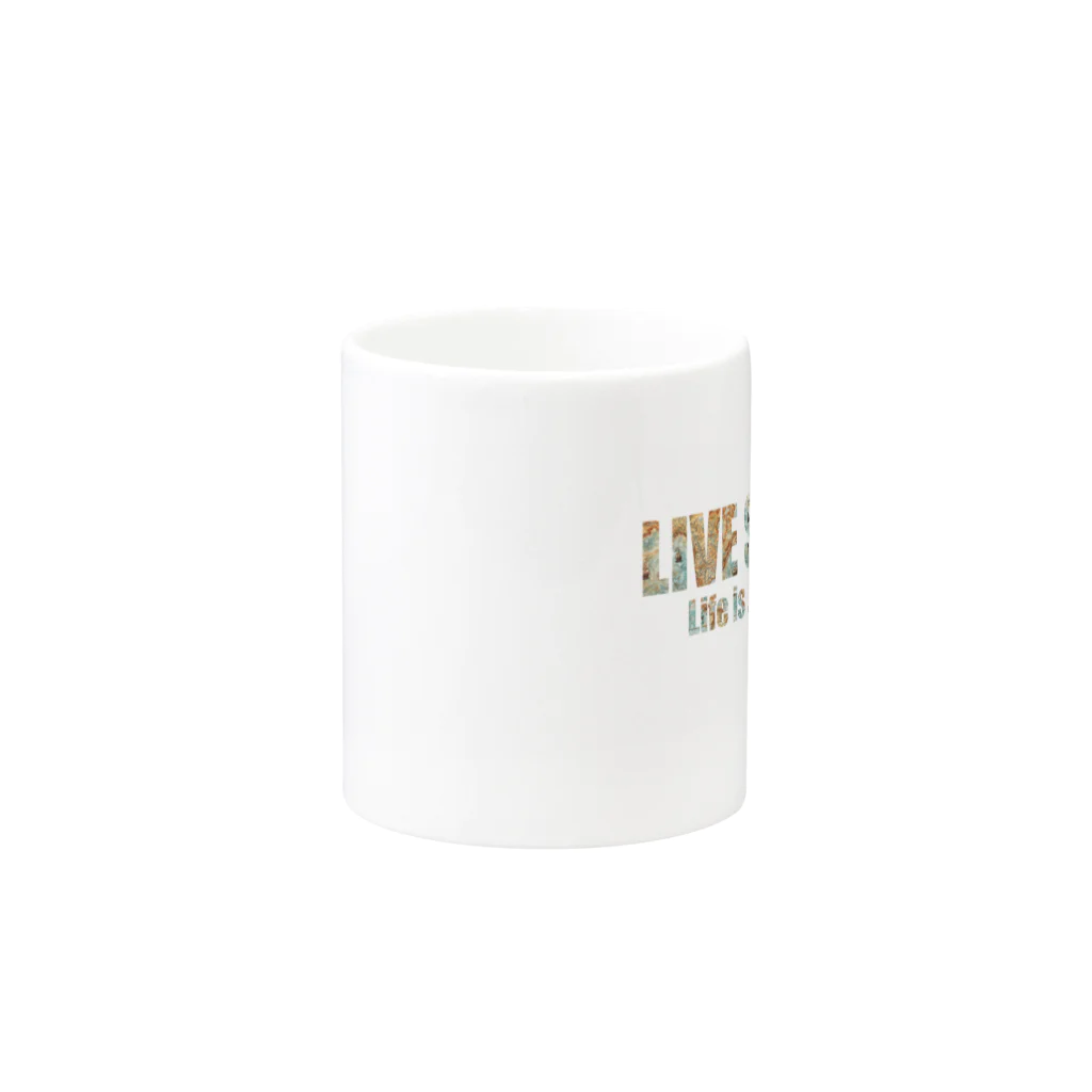 地球商店のLIVE SIMPLY Mug :other side of the handle