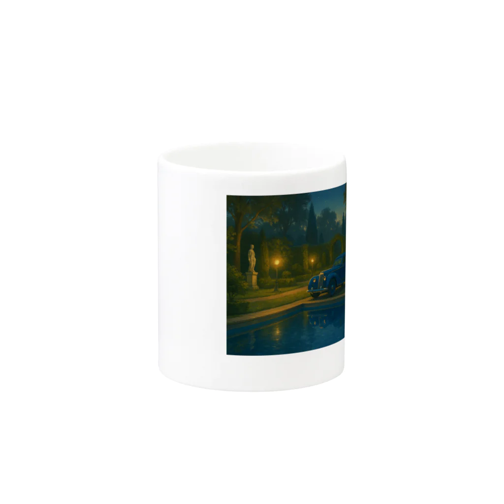 Dark Shadow  - 月影の星降る優雅なクラシックナイト Mug :other side of the handle