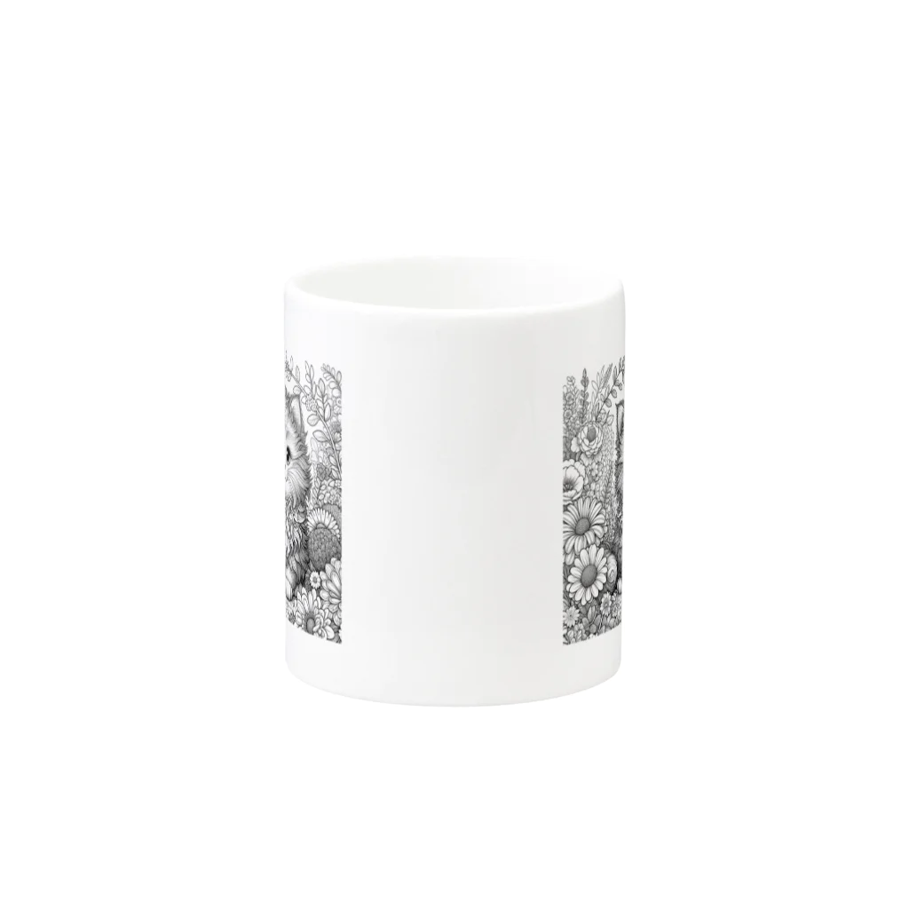 cocoalmondのねこのマグカップ Mug :other side of the handle