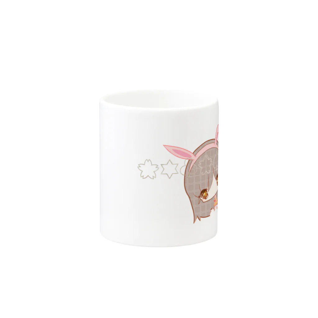 yuuのうさぎ女の子 Mug :other side of the handle