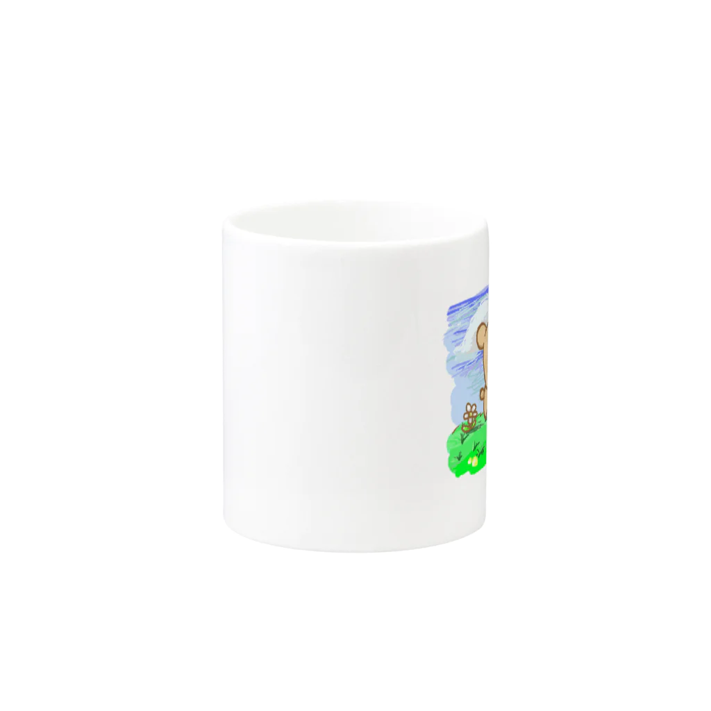 にゃーにゅーのただのクマ Mug :other side of the handle