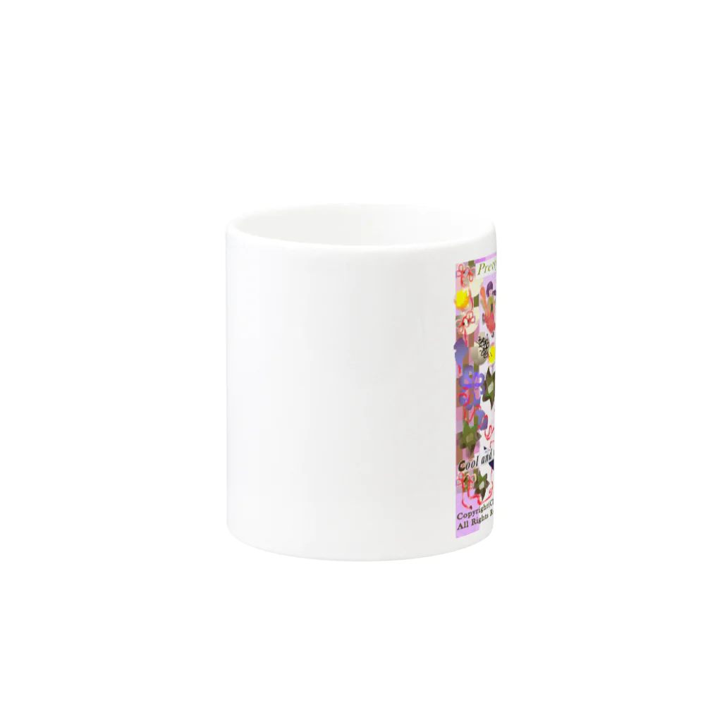 ituko*tukiyama-khの279★月山いつこ作品★春●可愛い杓文字★桃桜1 Mug :other side of the handle