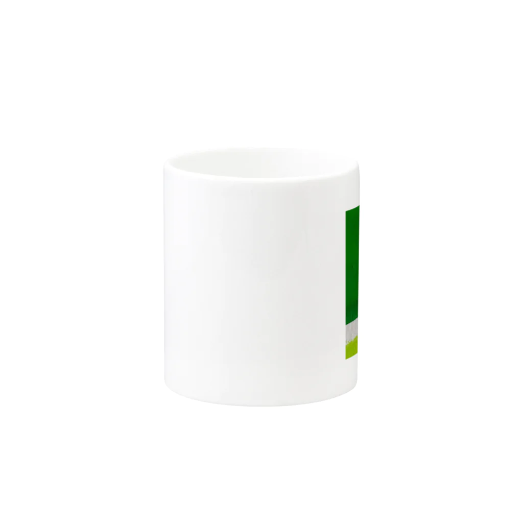 抽象画 A.S Galleryのホッとひとやすみ【green】_A.S GALLERY Mug :other side of the handle