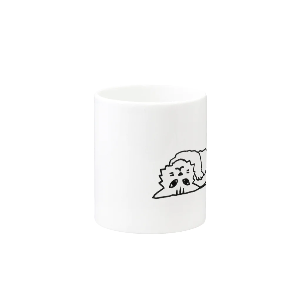 GYOGA猫の仰臥猫（改） Mug :other side of the handle