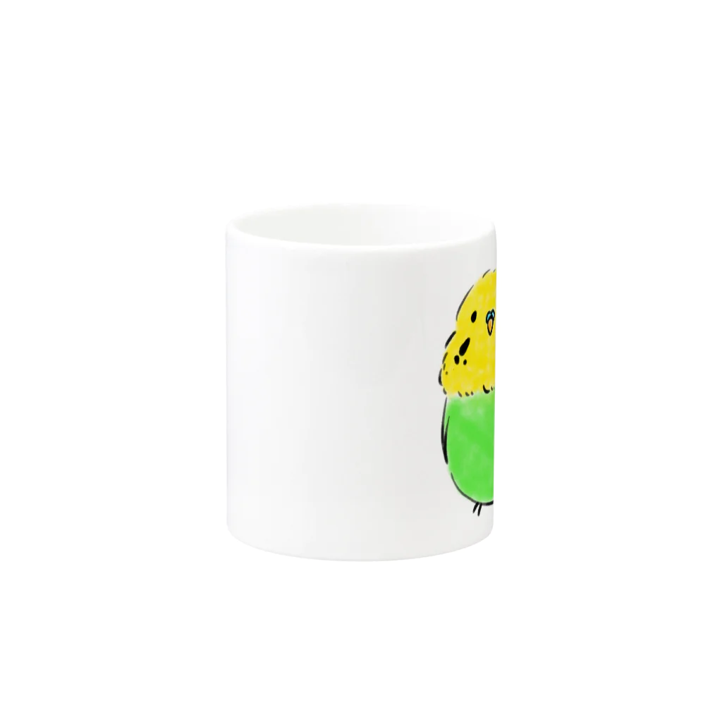 米俵もてるのインコ Mug :other side of the handle