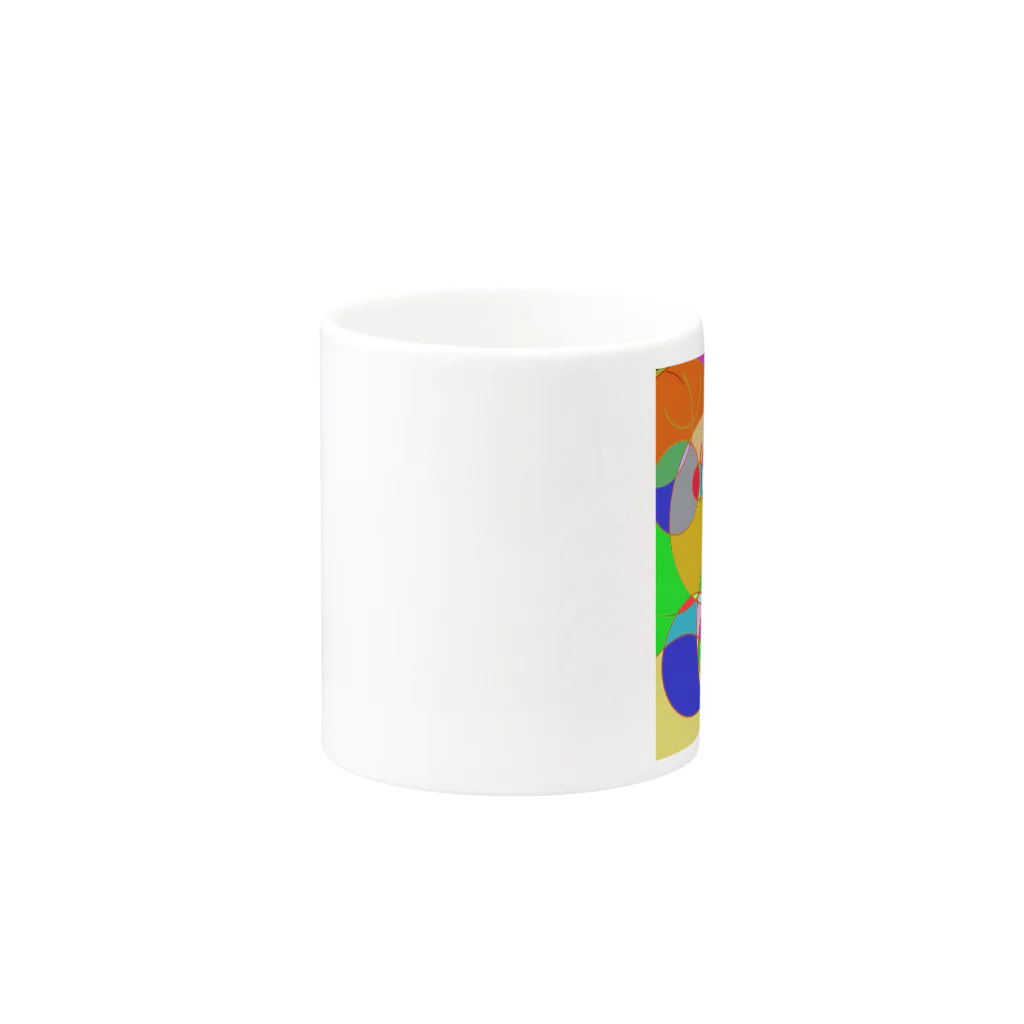 みつまめこshopのまるまる Mug :other side of the handle