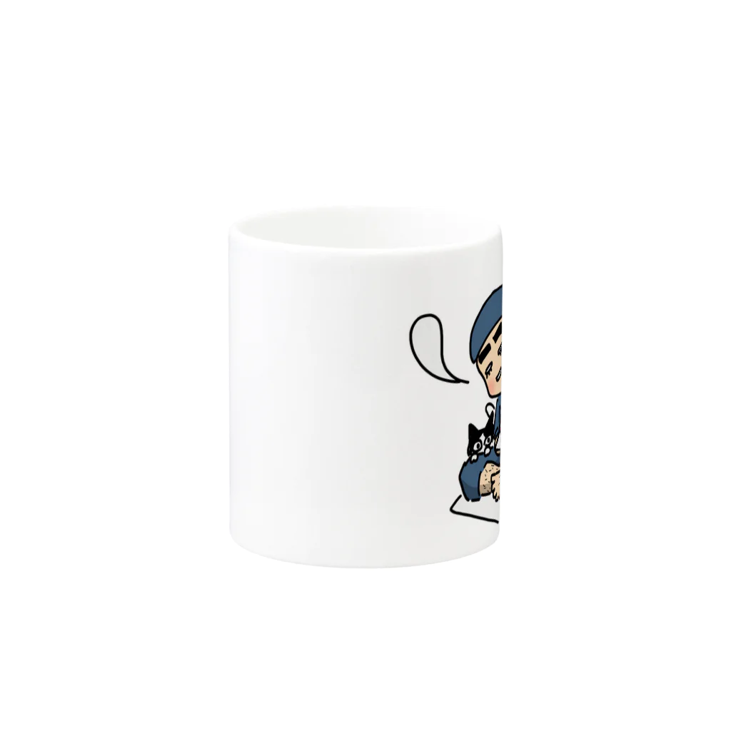 モリオのさばしゃち Mug :other side of the handle