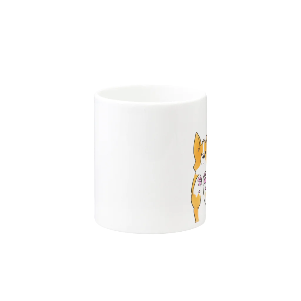 KEYcorgiのコギ・ダックス Mug :other side of the handle