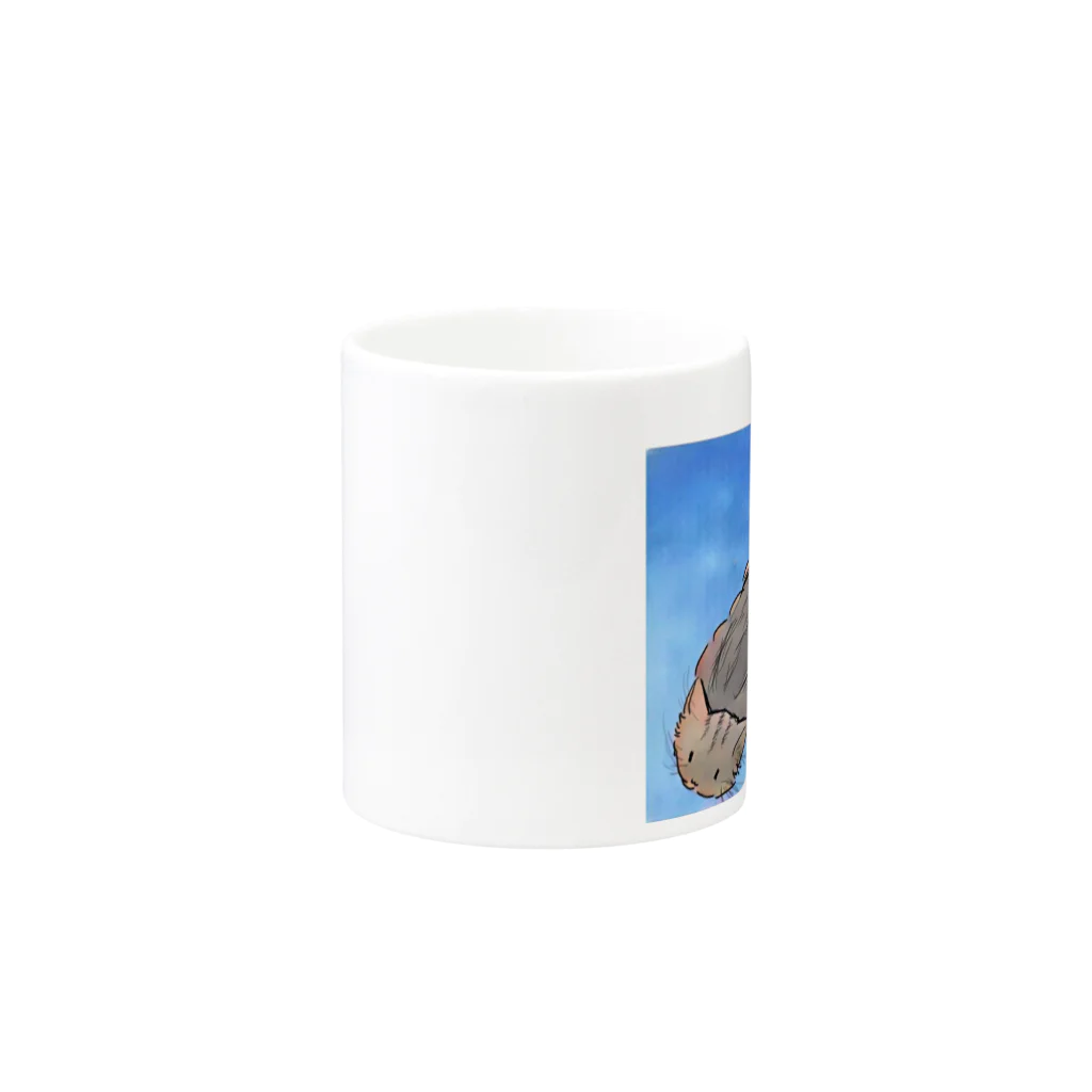 コウのツチネコ Mug :other side of the handle