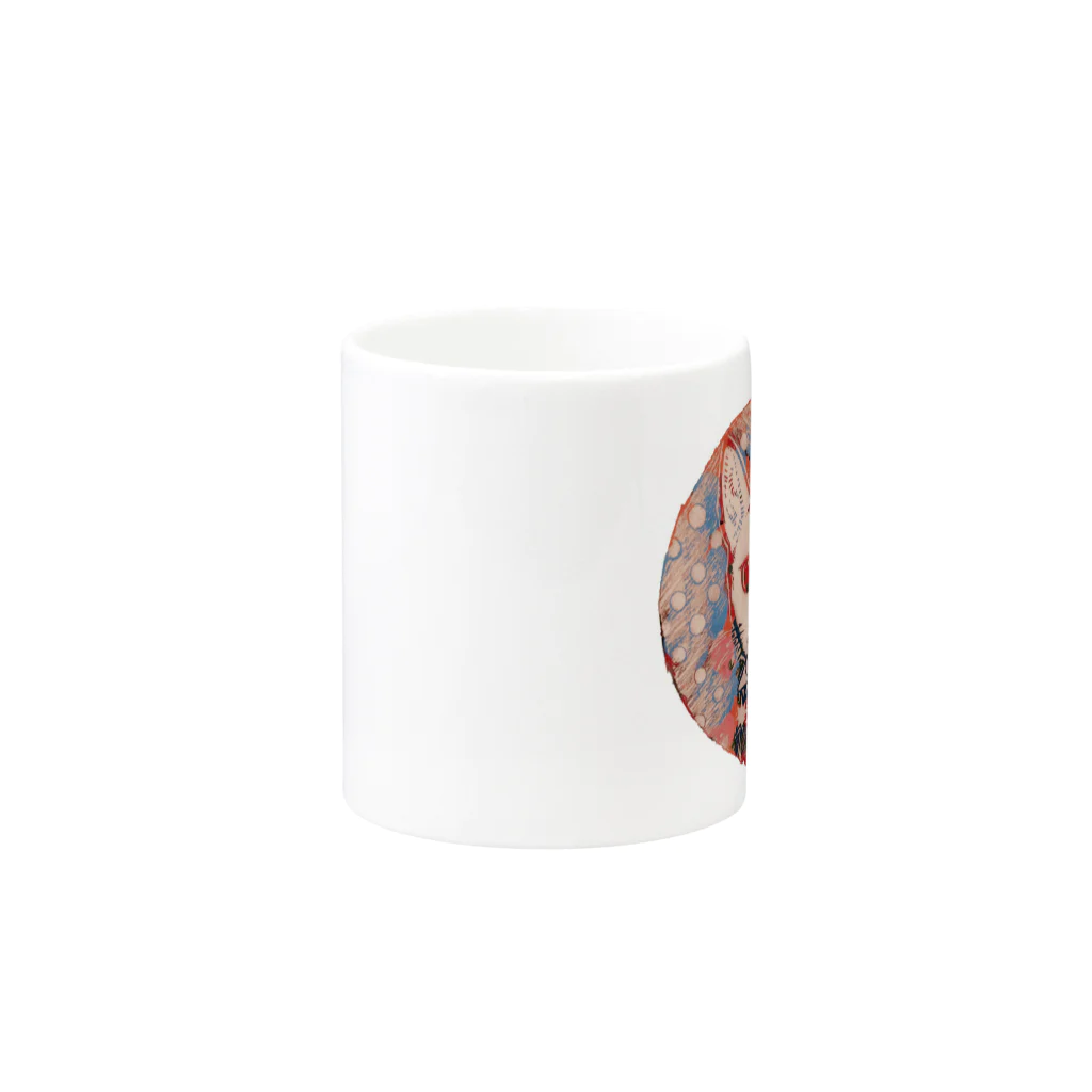 COCO RIBBONのココとリボン Mug :other side of the handle