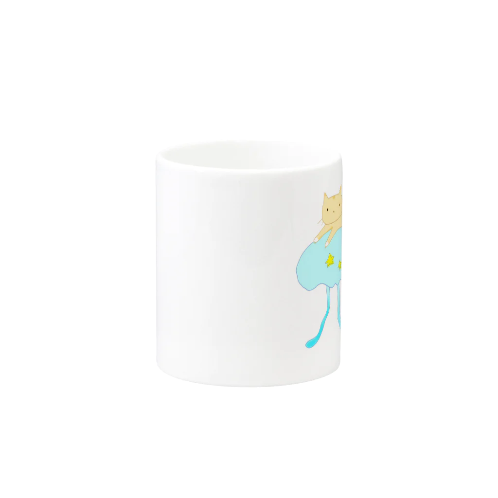 e-s00000のくらげねこ Mug :other side of the handle