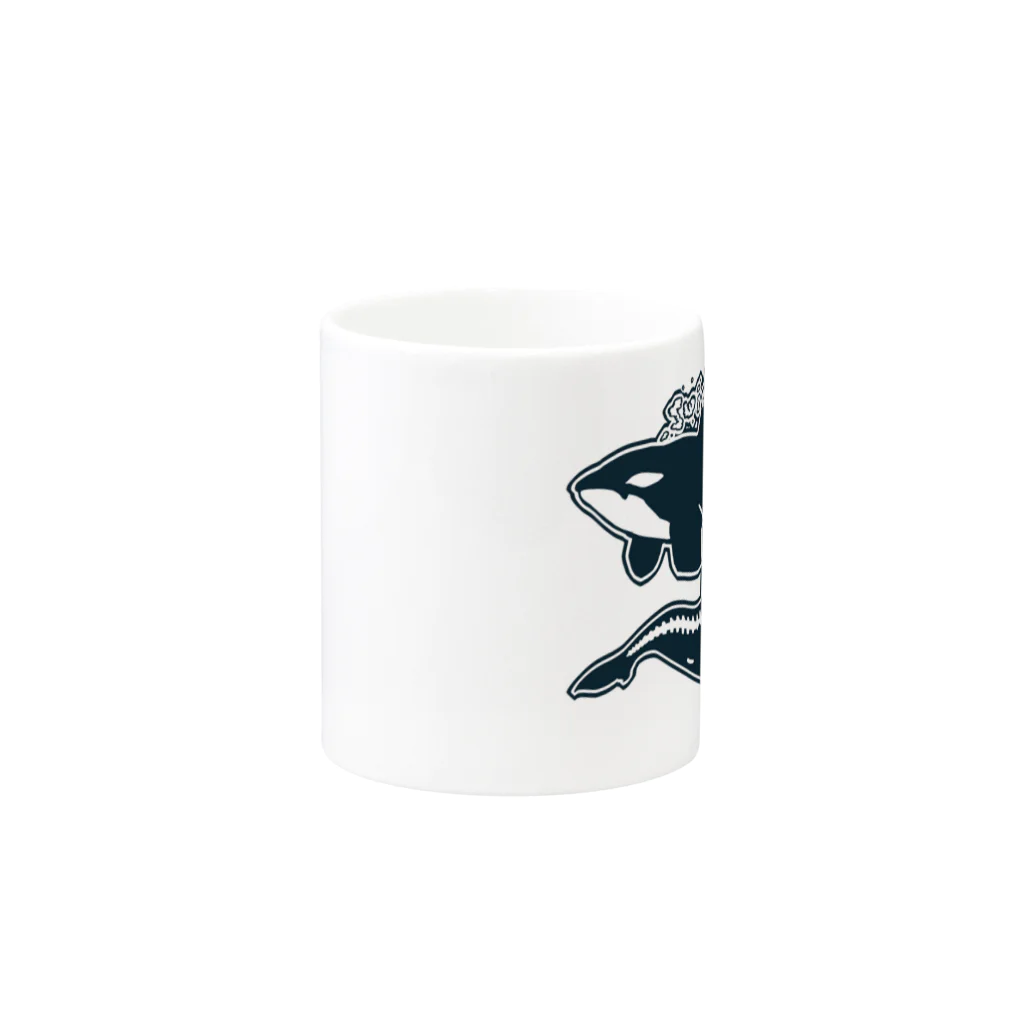 ムクのオルカライトハウス・スーベニールシンプル Mug :other side of the handle