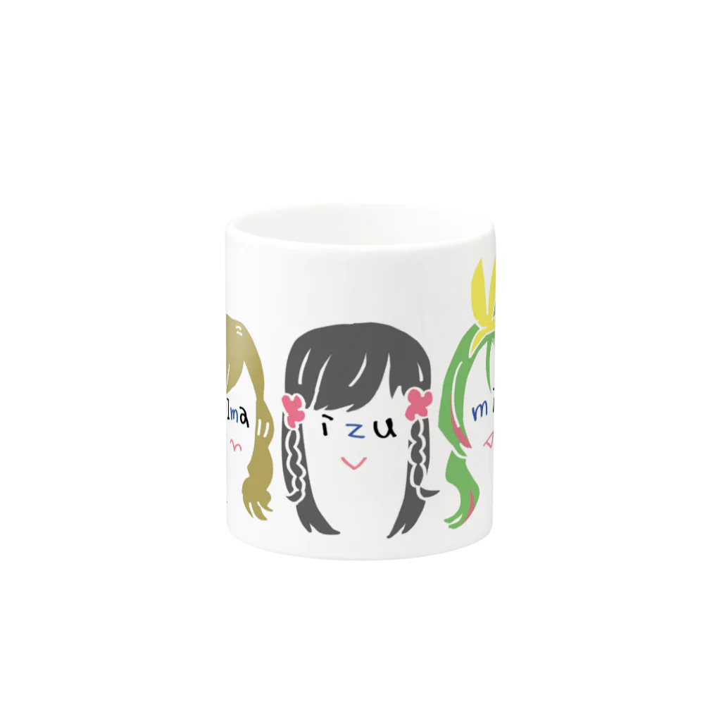 イカのD I ▽▲ちゃん Mug :other side of the handle