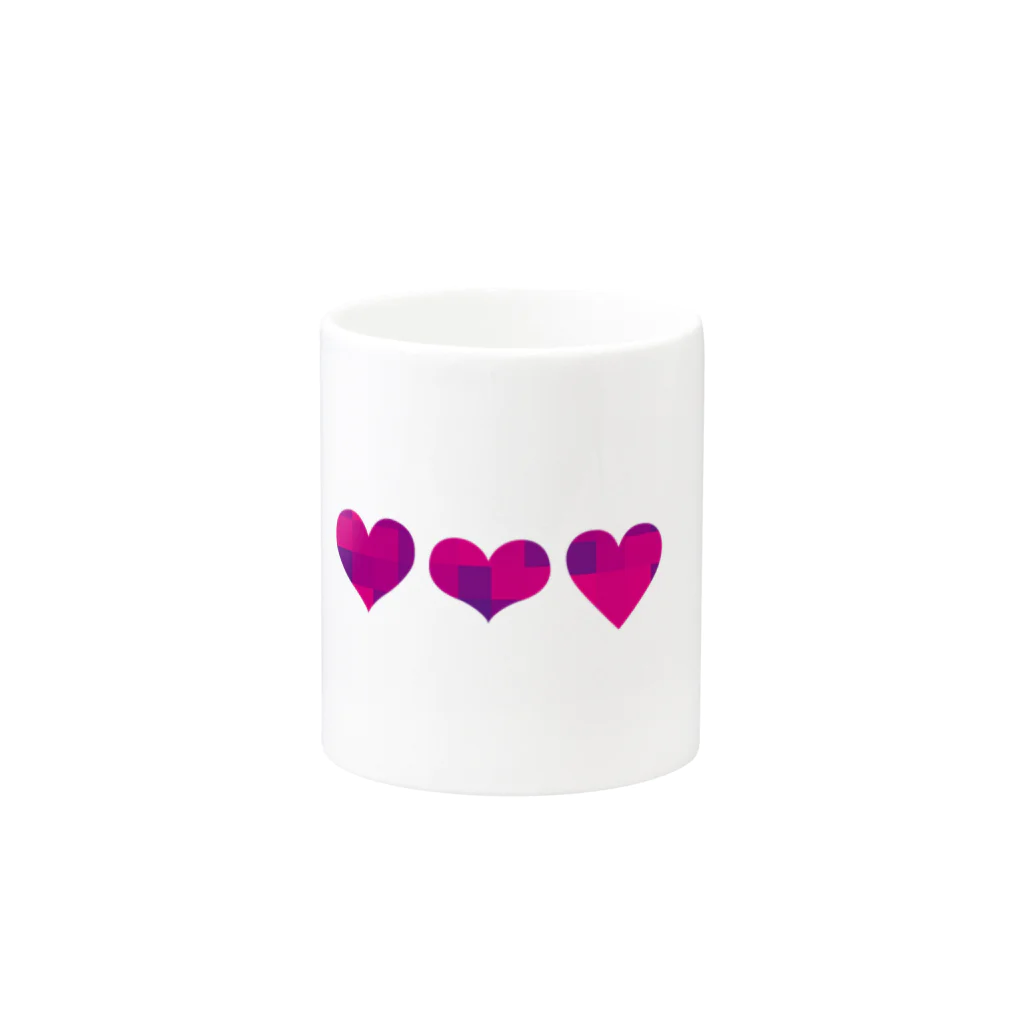 おかしなめがねのheart Mug :other side of the handle