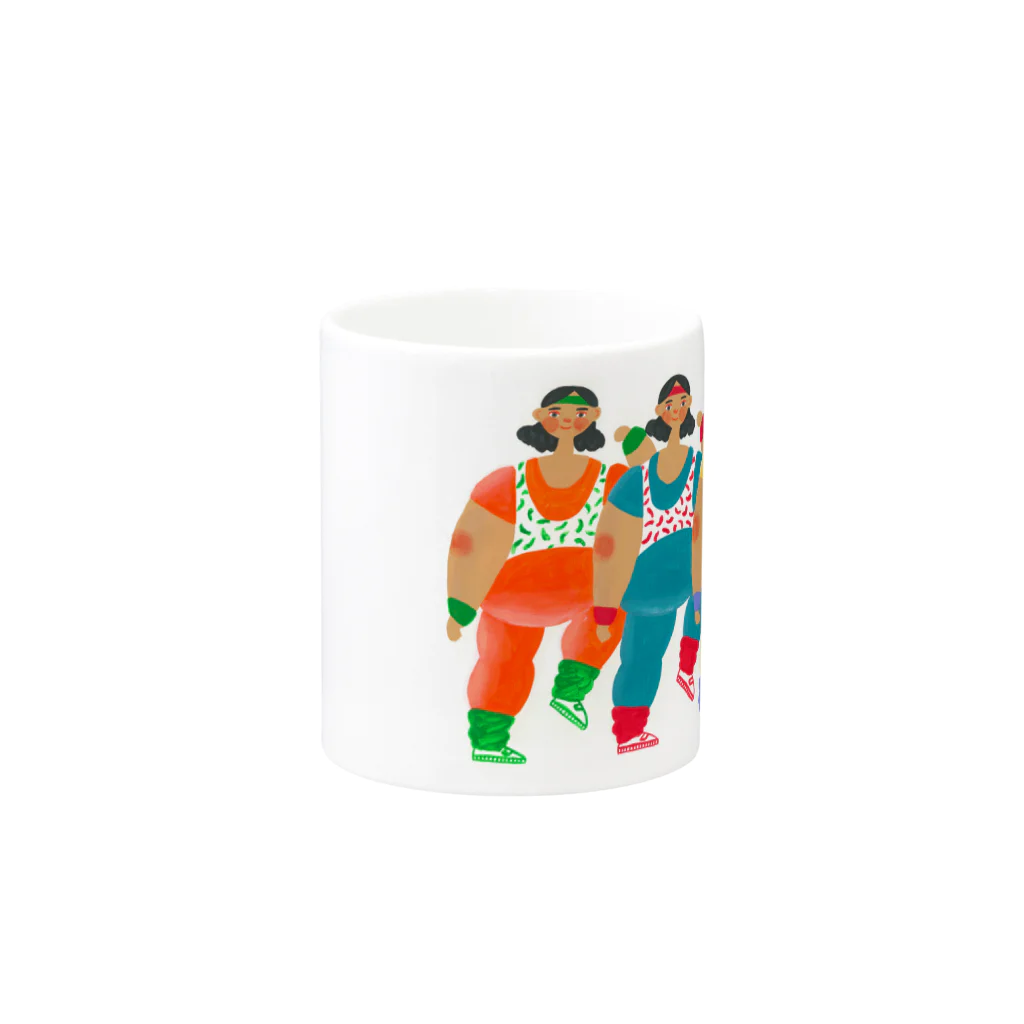 YA MARKETのAEROBICS CLUB Mug :other side of the handle