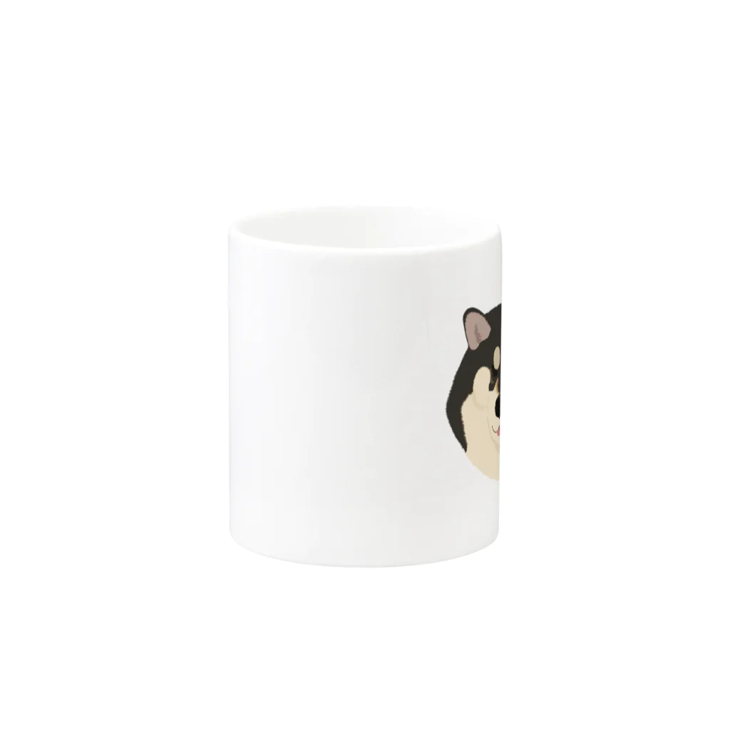 柴犬 Himeko kawaii shop のHimeko kawaii mug① マグカップの取っ手の反対面