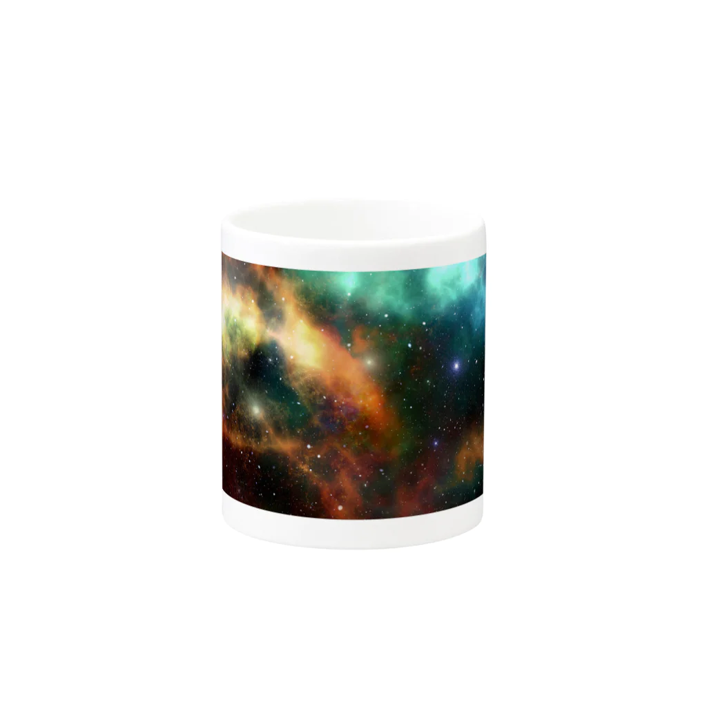 Silvervine Psychedeliqueの宇宙柄 Mug :other side of the handle