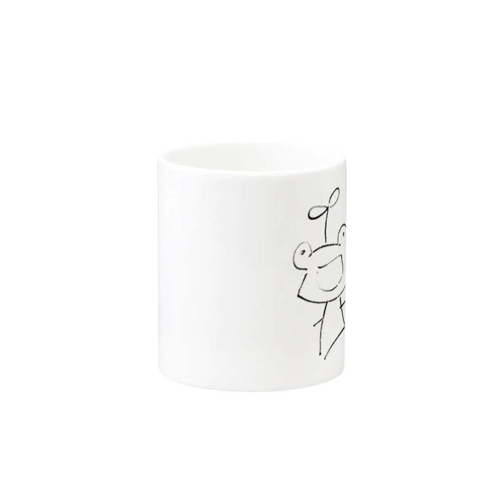 森野民のぴょんぴょんかえる Mug :other side of the handle