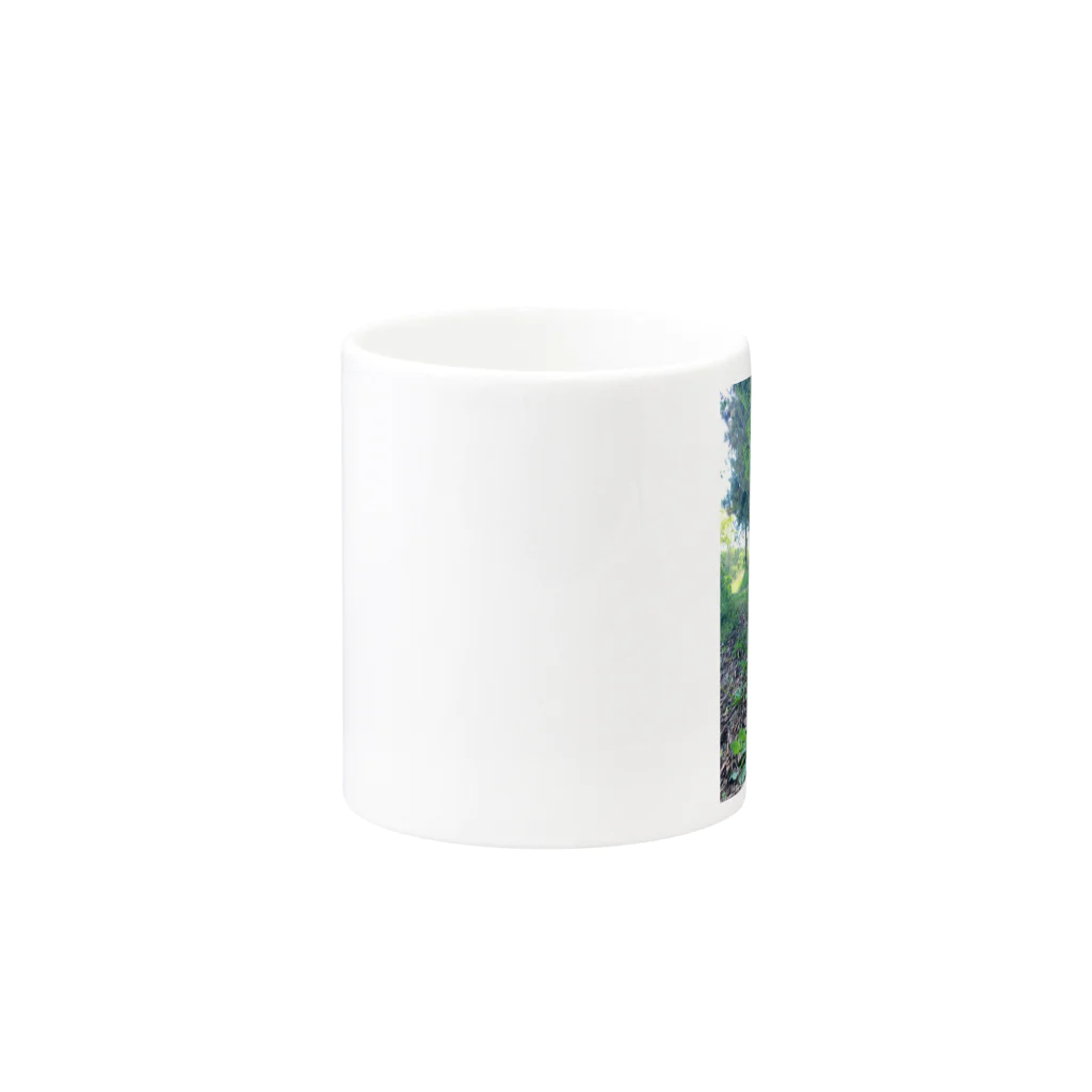 (ᵔᴥᵔ)のハクちゃん Mug :other side of the handle