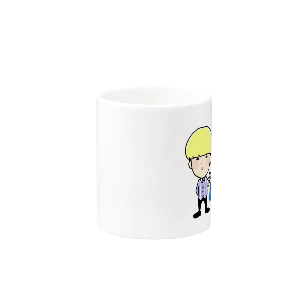 ウメ芸屋の王道 ヨンゴーイラスト Mug :other side of the handle