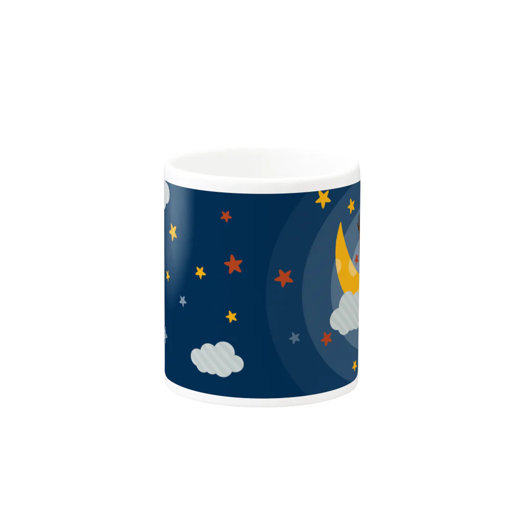 kocoon（コクーン）の夜空のカブトムシ Mug :other side of the handle