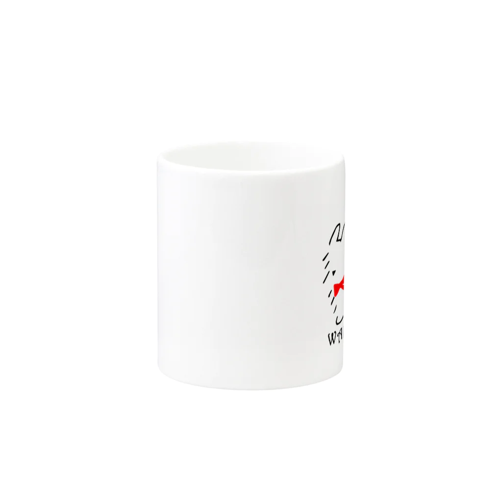 WANDELENのおめかしDOG Mug :other side of the handle