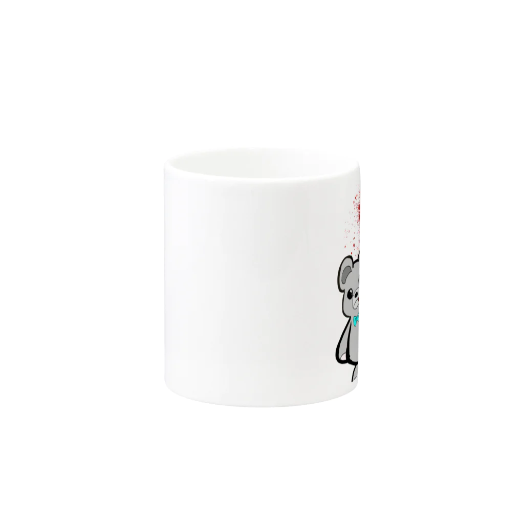 みみてゃのメンヘラ酒ヤクザのくまくん Mug :other side of the handle