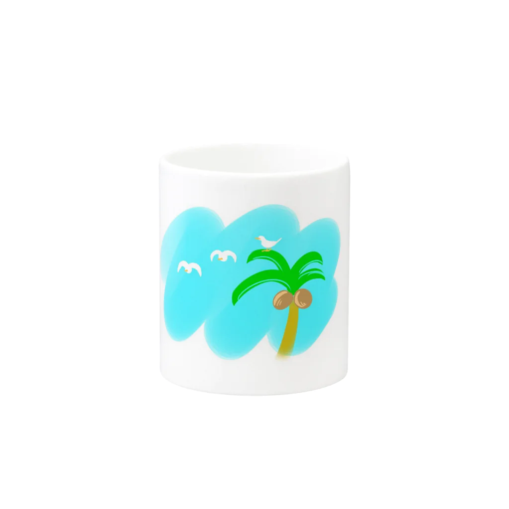 ぴけおれの鳥と夏 Mug :other side of the handle