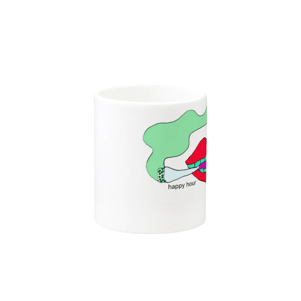 エクマリみつ子のハッピーアワー Mug :other side of the handle