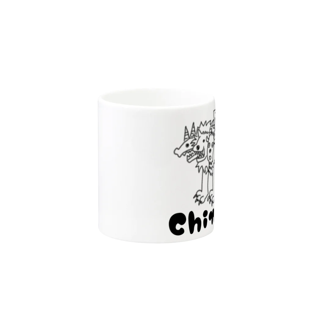 ハサムのゆるカワキマイラ Mug :other side of the handle