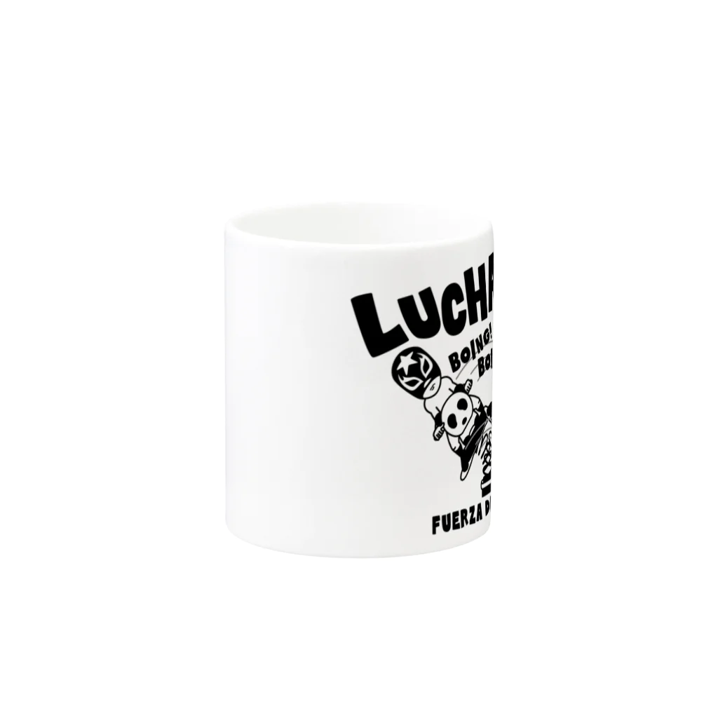 LUCHAのLUCHA LIBRE#30mono Mug :other side of the handle