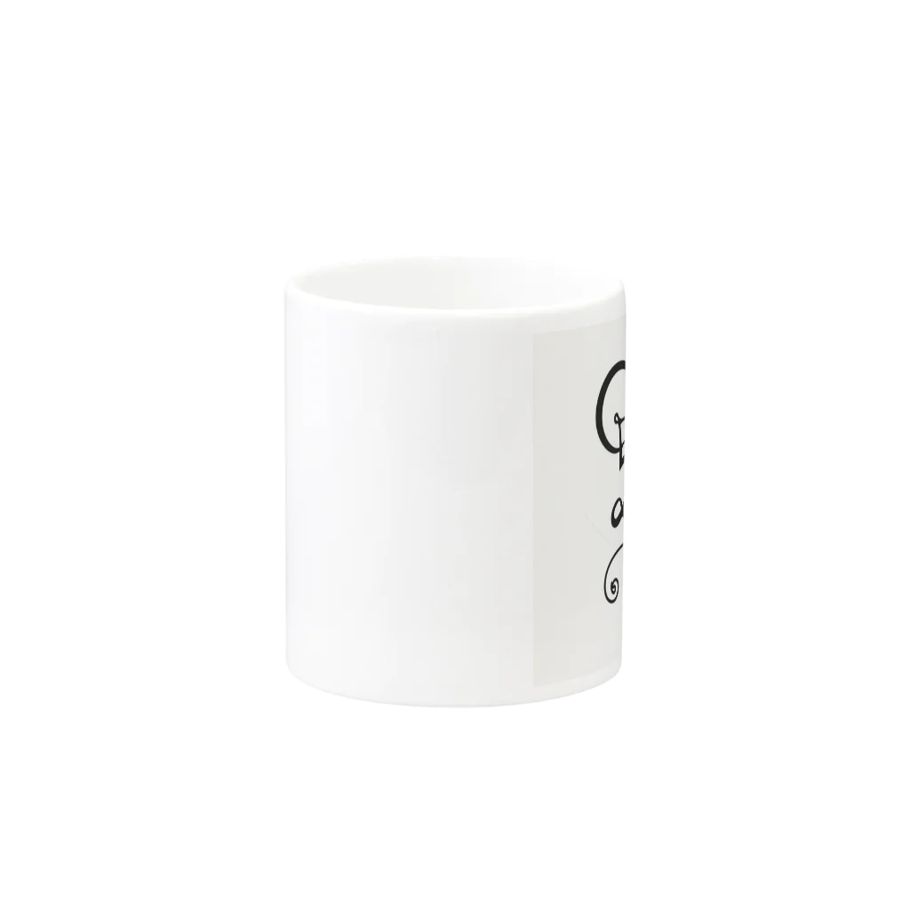 areのヒゲ男爵 Mug :other side of the handle