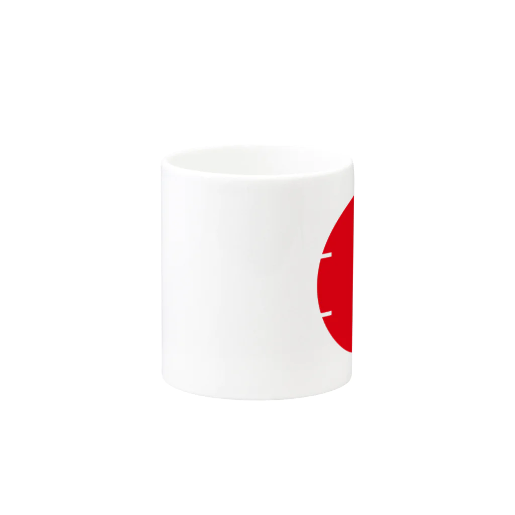 無色研究所の【非国民的】サークルロゴ（赤×黒） Mug :other side of the handle