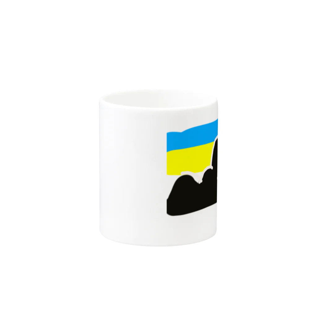 extakuのたむろん Mug :other side of the handle