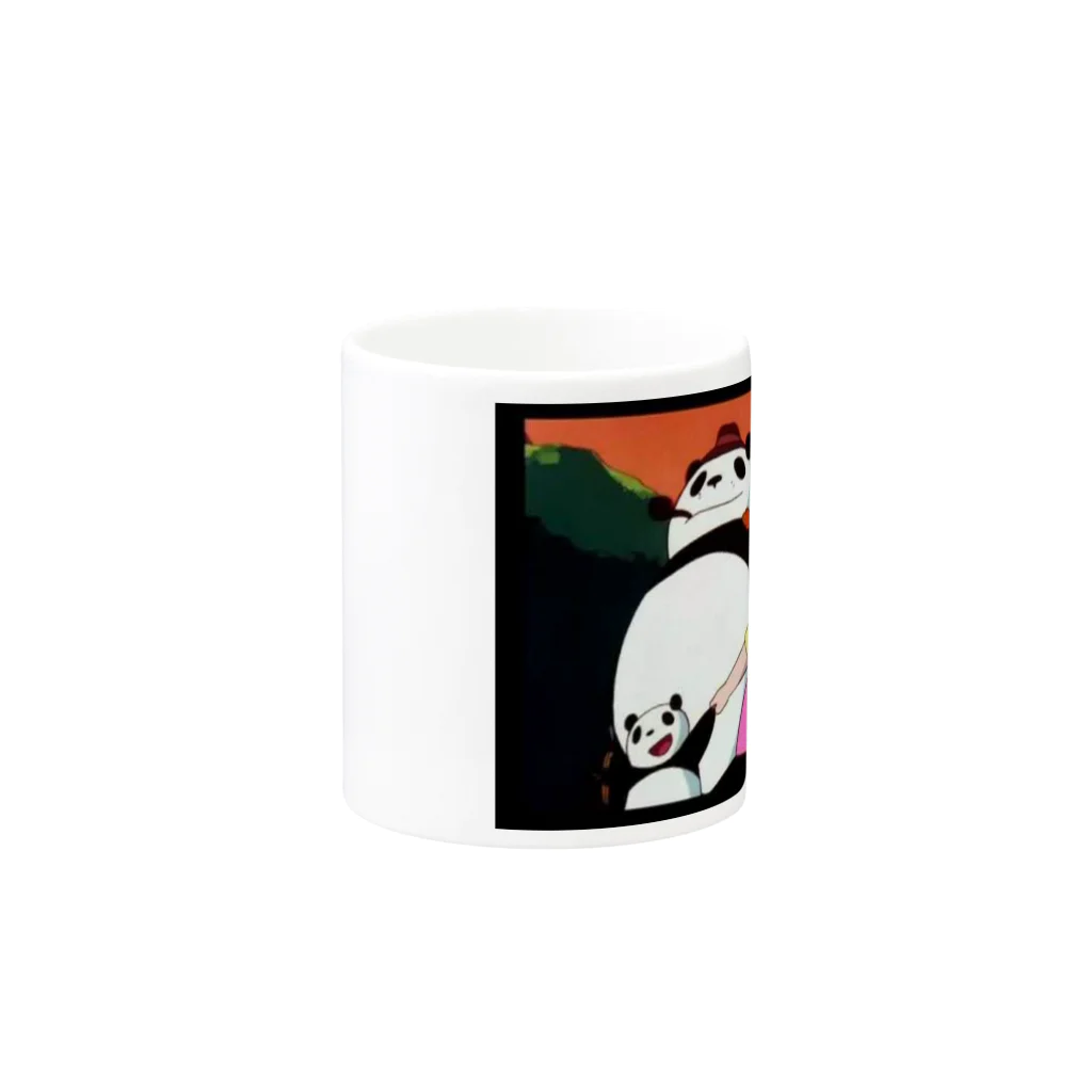 Yosuke FURUKAWAのパンダコパンダ Mug :other side of the handle