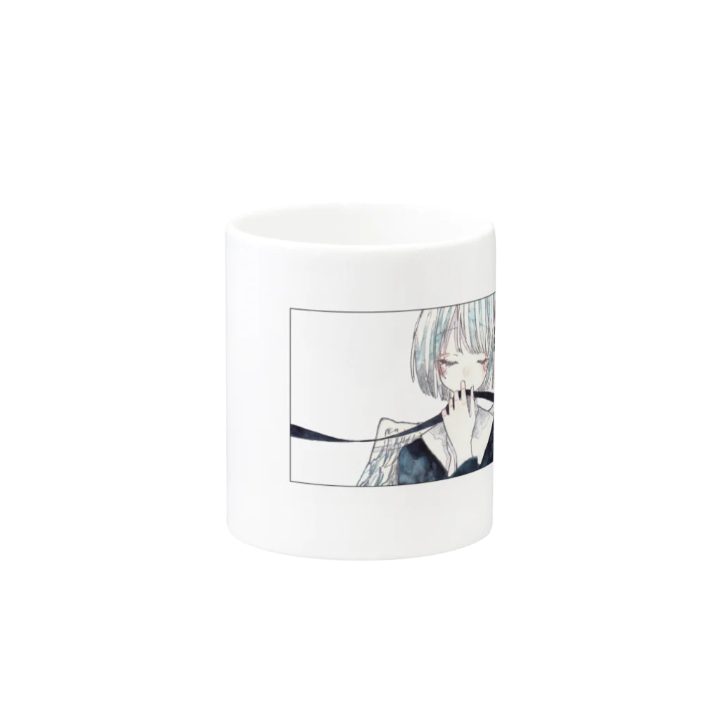 umiの黒く結んで、未来も離さないで Mug :other side of the handle