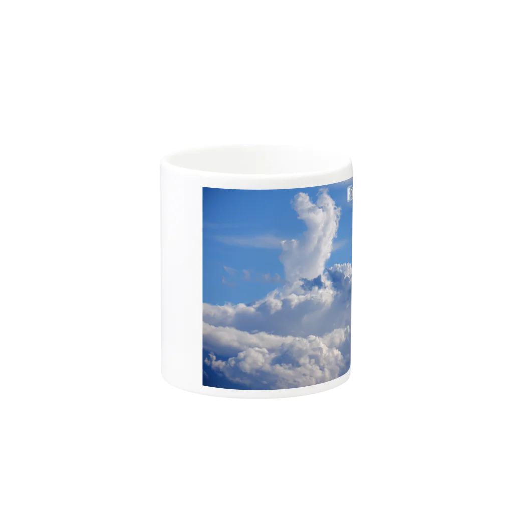 いわフォトのsummer cloud Mug :other side of the handle