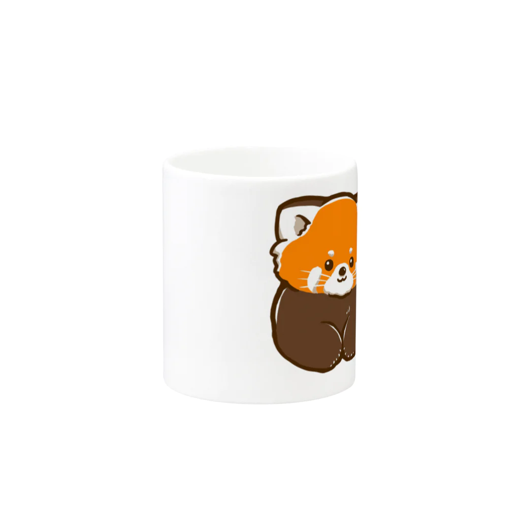 もんもんのレッサーパンダの赤ちゃん Mug :other side of the handle