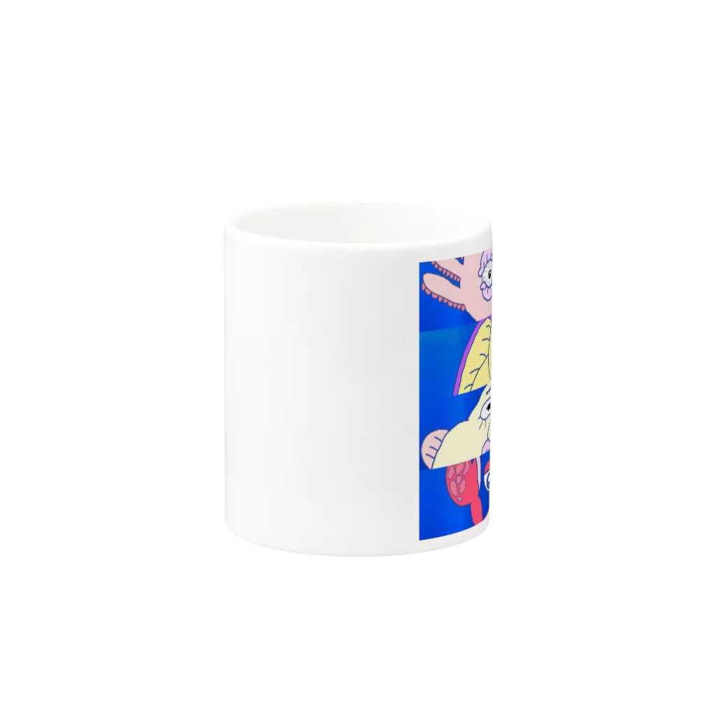 ぎょんすの寺子屋の深海オールスター Mug :other side of the handle