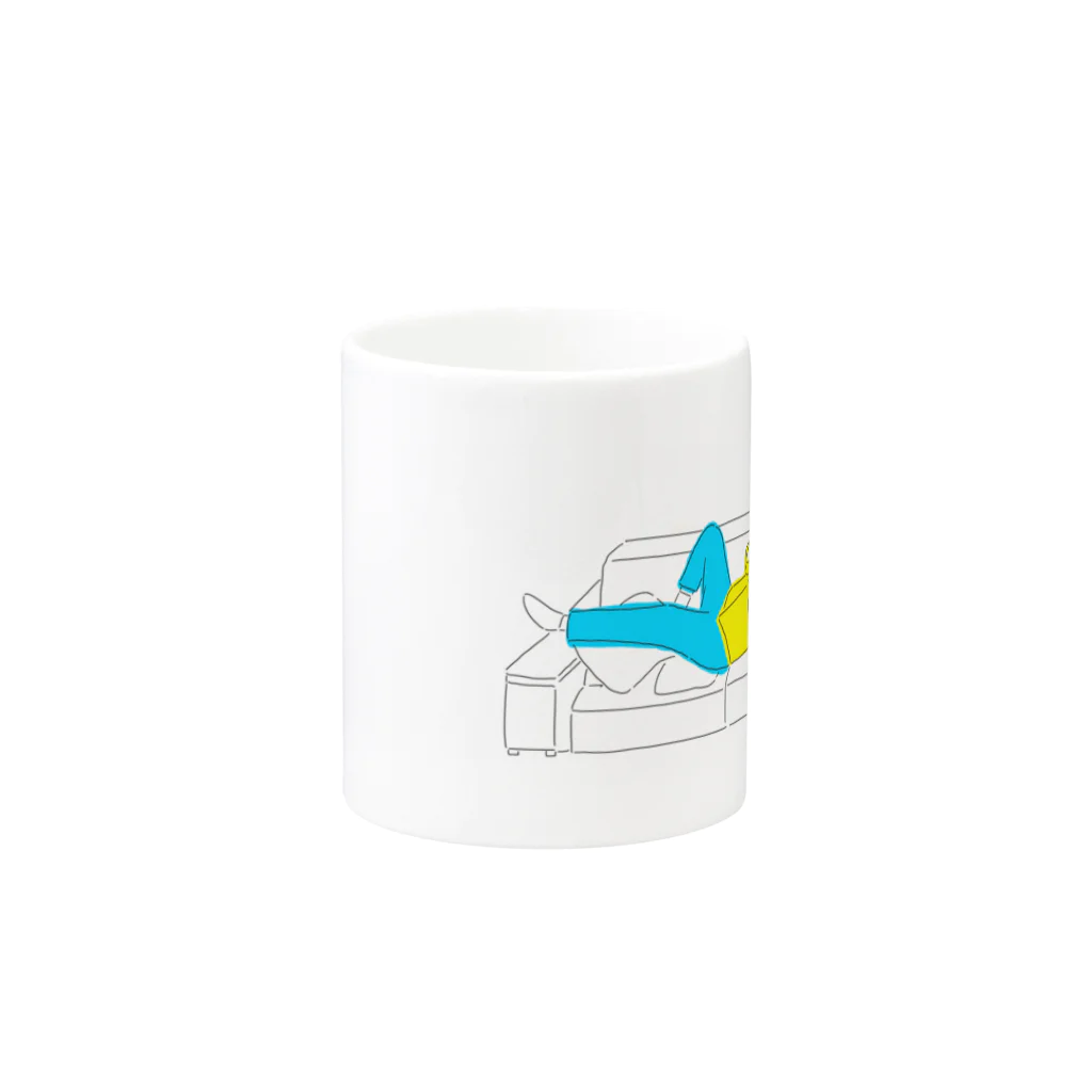 にゃーこのメガネ男子 Mug :other side of the handle