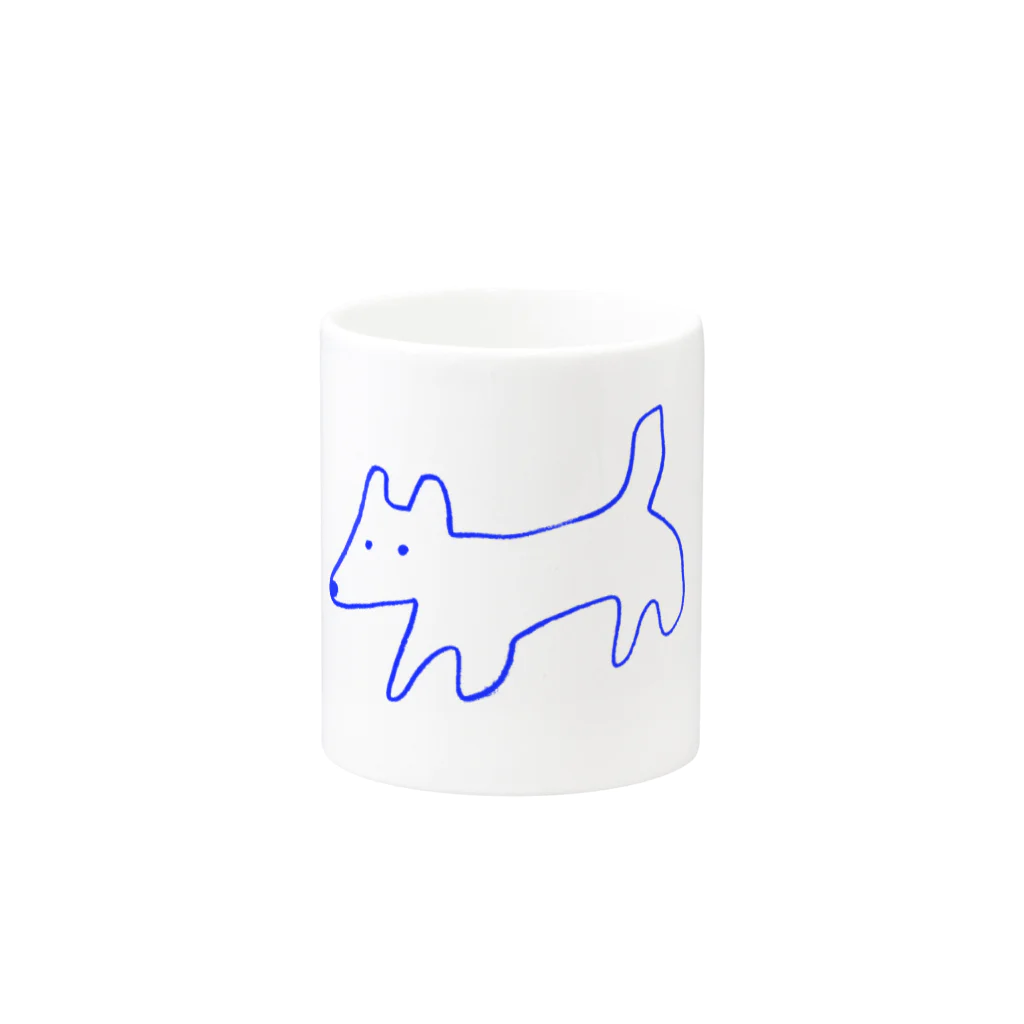 STORE（ストア）のinu-kitsune blue マグカップの取っ手の反対面