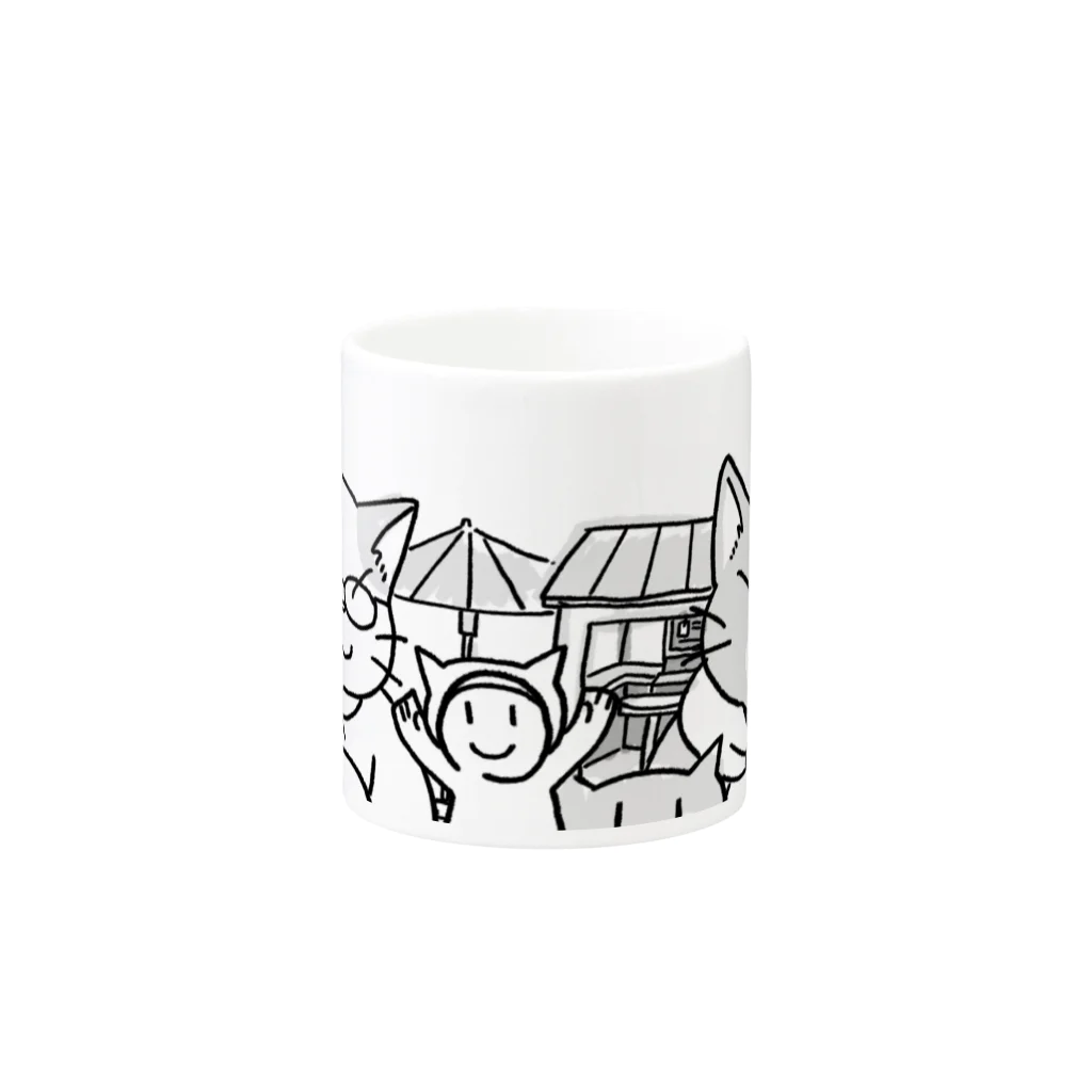 NEKOGETのにゃーん Mug :other side of the handle